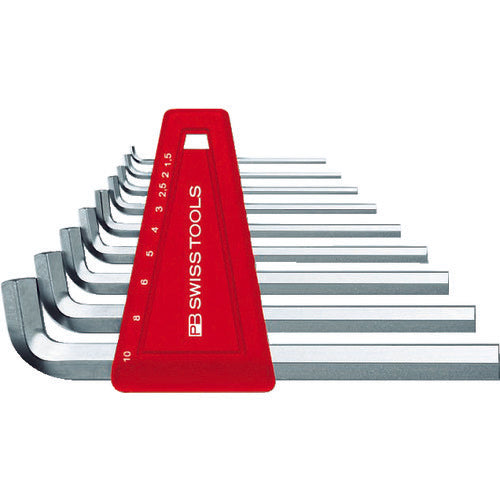 PB Swiss Tools Short Head Hexagonal Wrench Set 9 Pieces (Blister Pack) 2210H-10CN 1 S