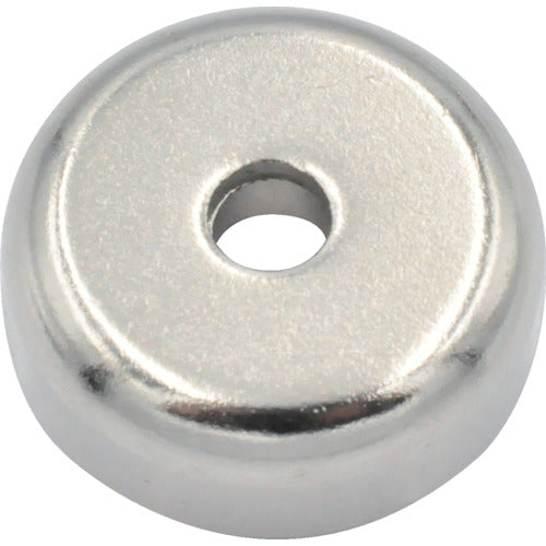 MAGNA Neodymium magnet plate catch (round, with cap, countersunk type) (3 pieces) 1-NCC20RA 1 bag