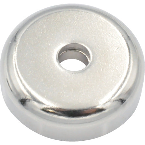 MAGNA Neodymium magnet plate catch (round, with cap, countersunk type) (3 pieces) 1-NCC25RA 1 bag