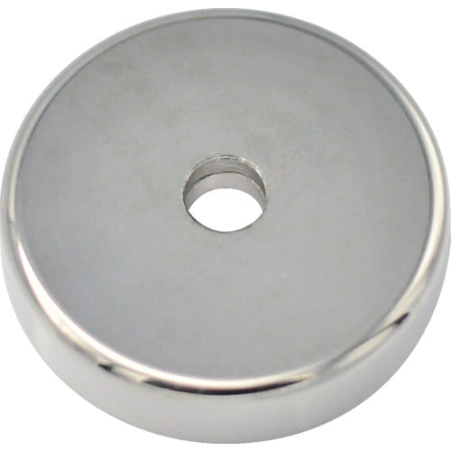 MAGNA Neodymium magnet plate catch (round, with cap, countersunk type) (1 piece) 1-NCC48RA 1 bag