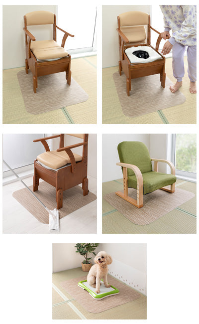 おくだけピタッ拭けるポータブルトイレマット / KV-36 ファブ 1 枚