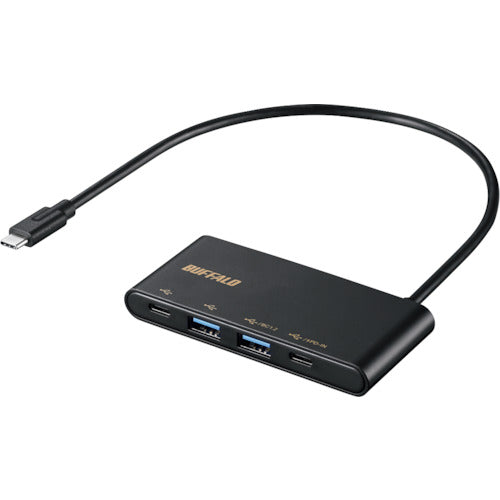BAFFALO USB 3.1 Gen 2 Bus Powered 4-Port PD Compatible Hub Black BSH4U500C1PBK 1 pc