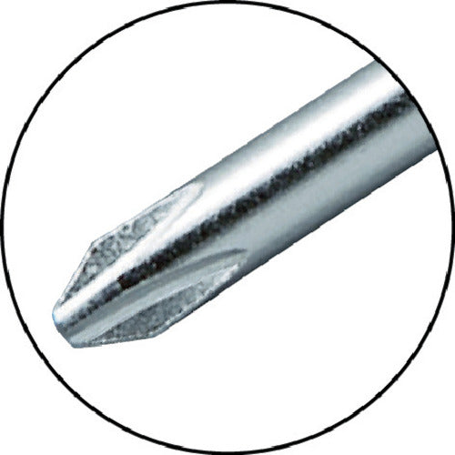 TRUSCO Wooden Handle Standard Screwdriver Tip +1 50mm TWD-1-50 1 pc