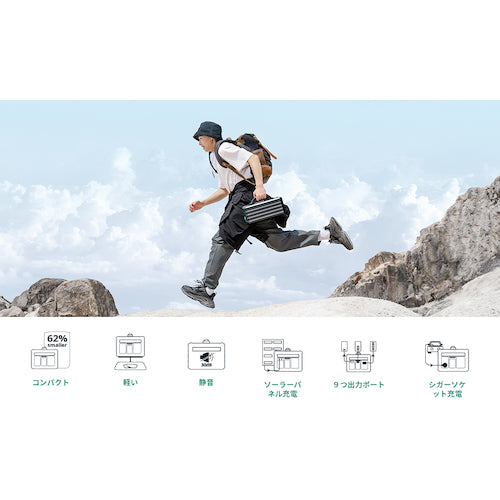 ZENDURE 휴대용 전원 SuperBase 600M 600Wh | 팬리스 소음 | 콤팩트 ZDSB600M-GY-JP 1 대