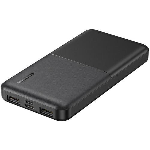 하이 디스크 하이 디스크 컴팩트 슬림 급속 충전 모바일 배터리 10000mAh 블랙 HD-MB10000TABK 1 개