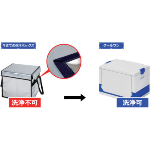 Wacon Cool One Folding Cooler Box, Gray COG-10, 1 pc