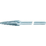 Super Carbide Bur, Middle Shank (Shank Length: 80mm), Brazed Type, Tapered (Double Cut), Angle: 14°, Blade Diameter: 9.5, SB7C03M, 1 pc