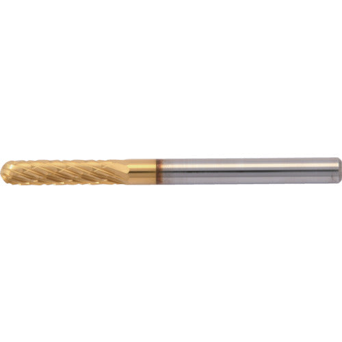 スーパー スーパー超硬バー チタンコーティング オール超硬 先丸円筒型(ダブルカット)刃径:3.0mm 軸径:3.0mm SBT2A02 1 本