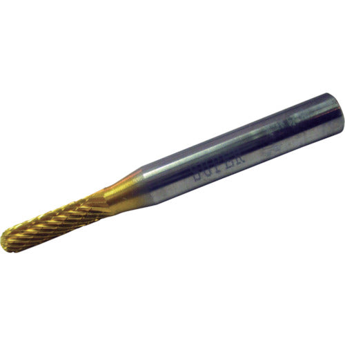スーパー スーパー超硬バー チタンコーティング オール超硬タイプ 先丸円筒型(ダブルカット)刃径:4.0mm 軸径:6.0mm SBT2C02 1 本