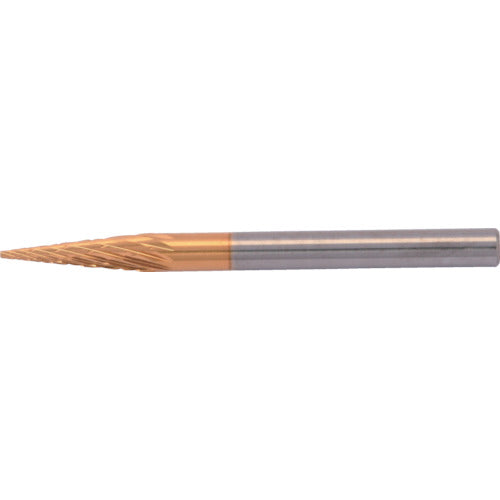 Super Super Carbide Bur Titanium Coated All Carbide Cone Shape (Double Cut) 14° Blade Diameter: 3.0mm Shaft Diameter: 3.0mm SBT5A03 1 pc