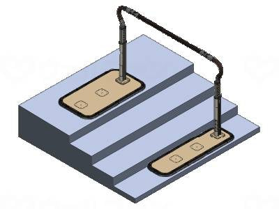 파나소닉 사이프리 워킹 서포트 난간 스무디 한손잡이 스태프 980 타입