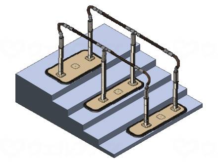 파나소닉 사이프리 워킹 서포트 난간 부드러운 손잡이 난간 1700 타이프
