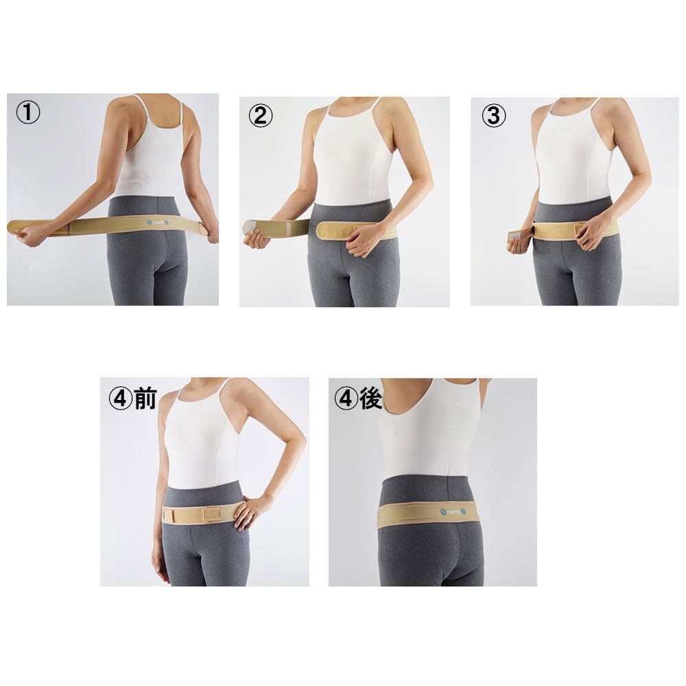 Skin-like waist supporter, beige, ML, 1 piece