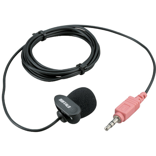 BAFFALO Microphone Mini Clip Black BSHSM03BK 1 piece