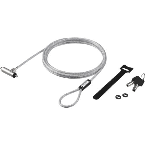 BAFFALO 실린더 자물쇠 타입 와이어 록 NobleWedge Lock 대응 BLC08 1개