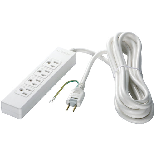 BAFFALO 3핀식 전원 탭 4개 입 타입 마그넷 부착 2m 화이트 BSTAPMG3420WH 1개