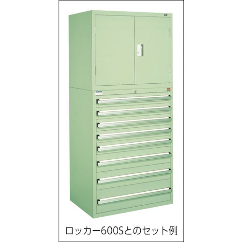 OS デラックス重量キャビネット 間口811×奥行557×高さ1081mm(若草色) DX1001 1 台