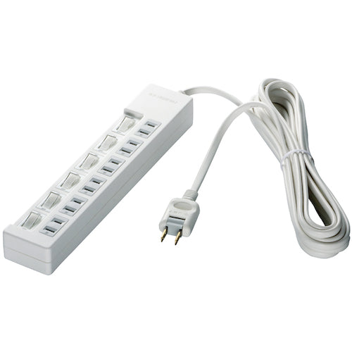 BAFFALO 2ピン式電源タップ 6個口タイプ 雷サージ防止/個別スイッチ付 3m ホワイト BSTAPSW2630WH 1 個