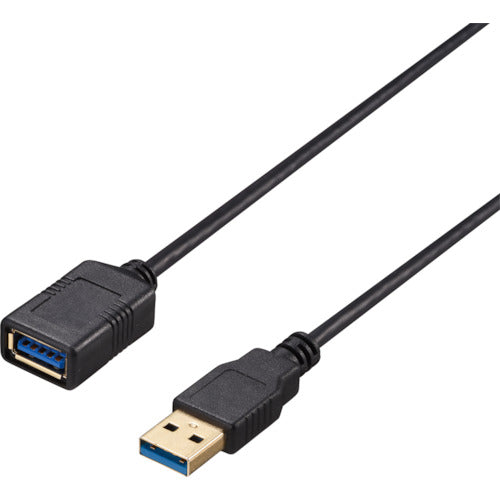 BAFFALO USB3.2 Gen1 케이블 연장용 A-A 슬림 2m 블랙 BU3AAS20BK 1개