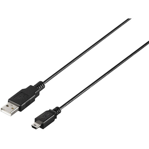 BAFFALO USB2.0 A to miniB 케이블 3.0m 블랙 BU2AMN30BK 1개