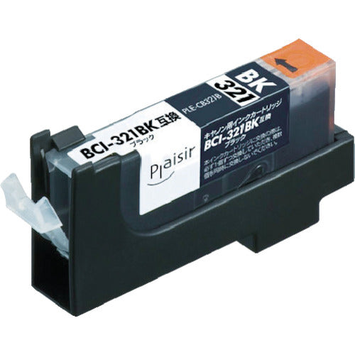 ELECOM 프레지르 범용 잉크 카트리지 블랙 캐논용 PLE-CB321B 1개