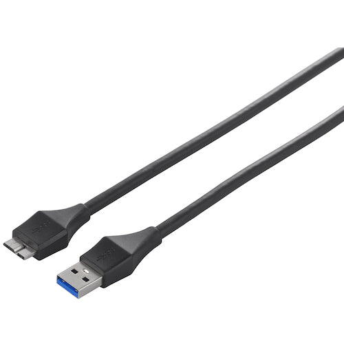 BAFFALO ユニバーサルコネクター USB3.0 A to microB ケーブル 3.0m ブラック BSUAMBU330BK 1 個