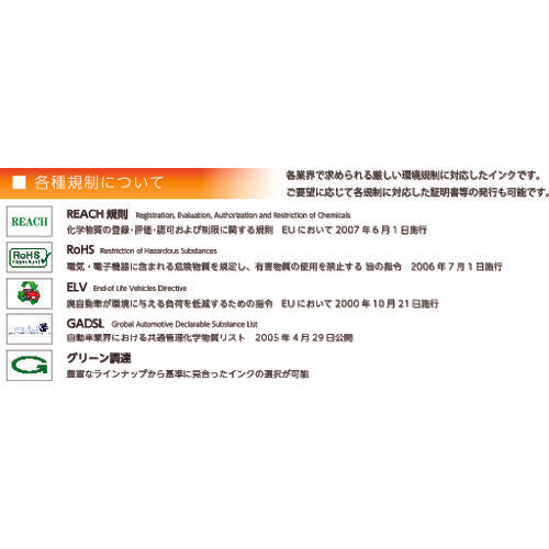 マーキングマン 産業用スタンプインク「エコビュートインクソルベント」250ml 200SLV03 1 本