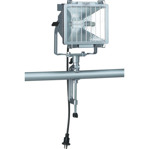 Hataya Rainproof Halogen Light 500W 100V Cable 0.6m with Vice PH-500N 1 Unit