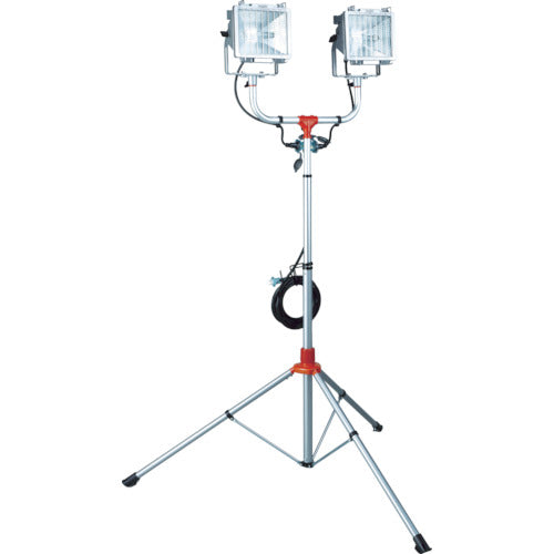 Hataya Rainproof halogen light with stand 300W x 2 lights 100V power cable 5m PHCX-305N 1 unit