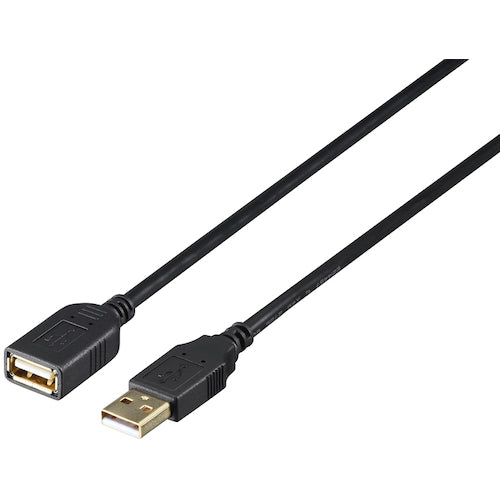 BAFFALO USB 2.0 Extension Cable (A to A) Carbon Element Type 2m Black BSUAAFR220BK 1 pc