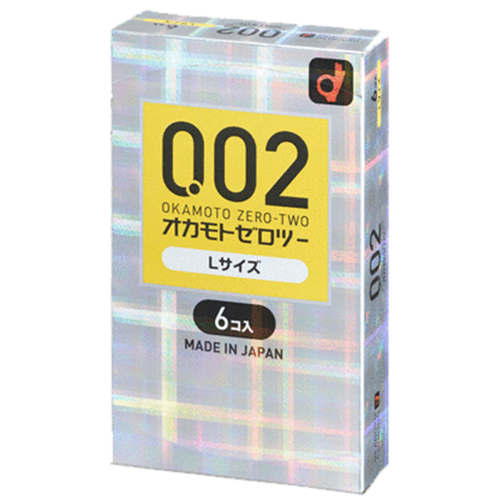 Okamoto Zero Two L Size 0.02 Condoms 6 pieces 1 piece
