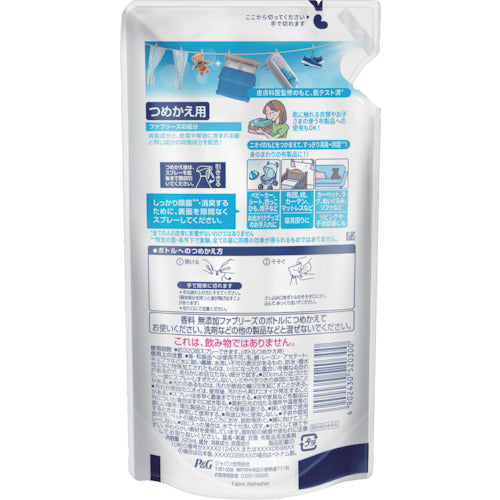 P&G ファブリーズ W除菌+消臭 香料無添加 つめかえ 320ml 520300 1 本
