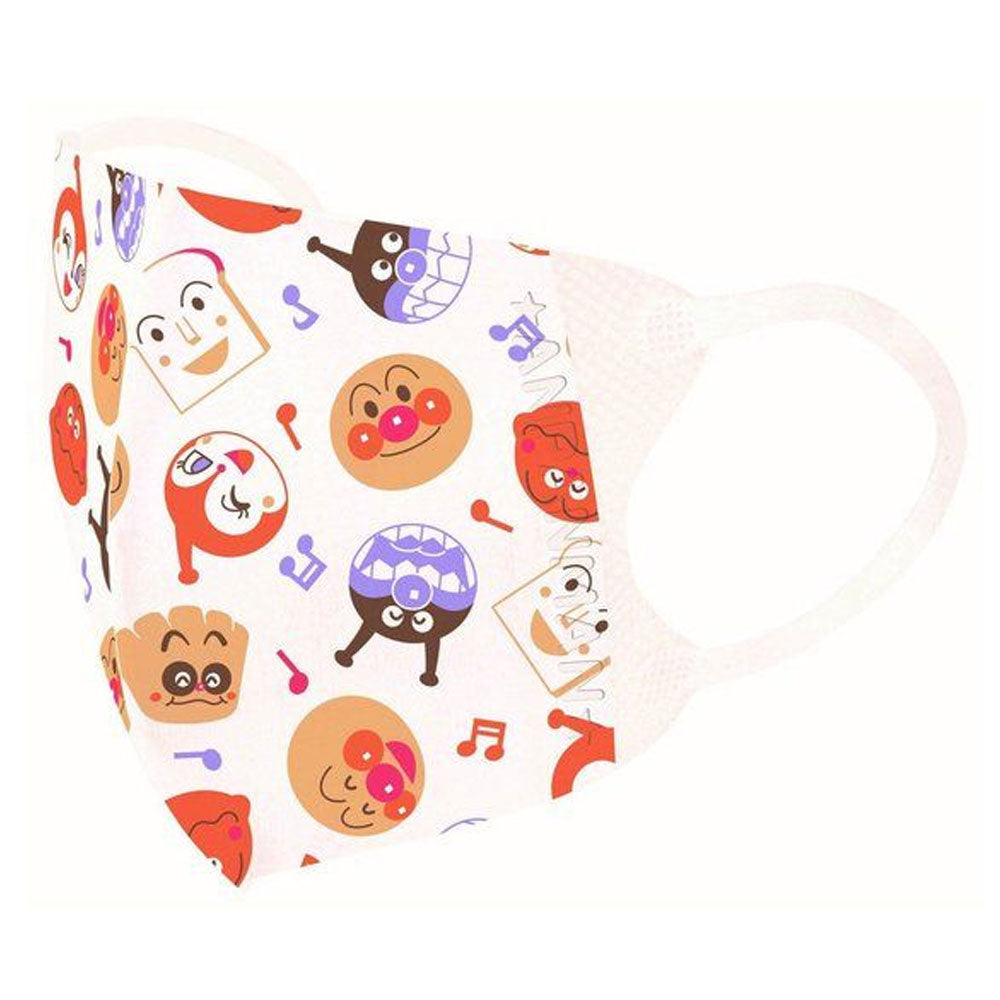 Small 3D mask Anpanman Face and Music♪ pattern 5 pieces 1 piece