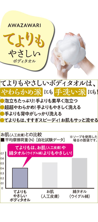 Awazawai Body Towel, Softer Than Your Hands / Pearl White, 1 Piece