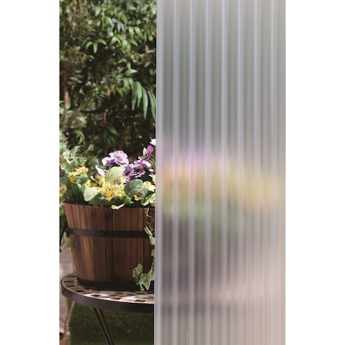IRIS 541818 Rigid PVC Corrugated Sheet 9 Feet Natural NIPVC-908-NT 1 Sheet
