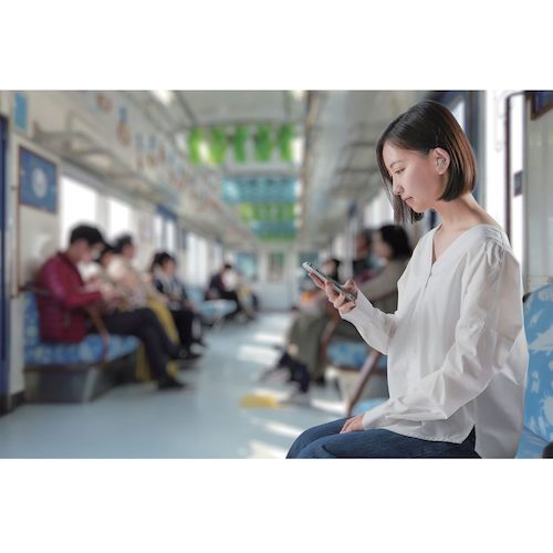 ELECOM Bluetooth Earphones, Fully Wireless, Noise Cancelling, AAC Compatible, In-Ear Type, Beige, LBT-TWS13BE, 1 pc