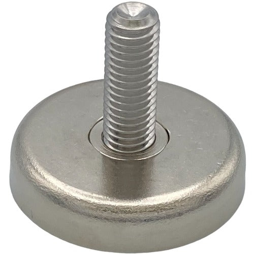 Lactem Magnet (Neodymium Cap Magnet) Round Male Thread with Non-Slip Rubber Φ32-30 NMYM32-30 1 pc