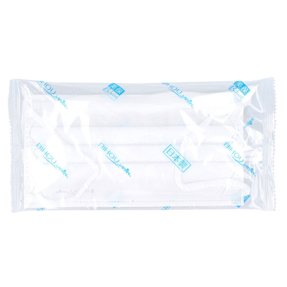 【アウトレット】すき間クッション付 まっ白なやさしいマスク おとな用 ホワイト 個包装 5枚入 1 個