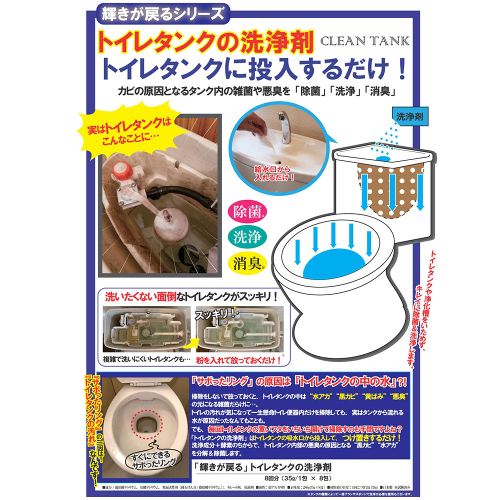 Restores the shine to your toilet tank cleaner (8 packs)