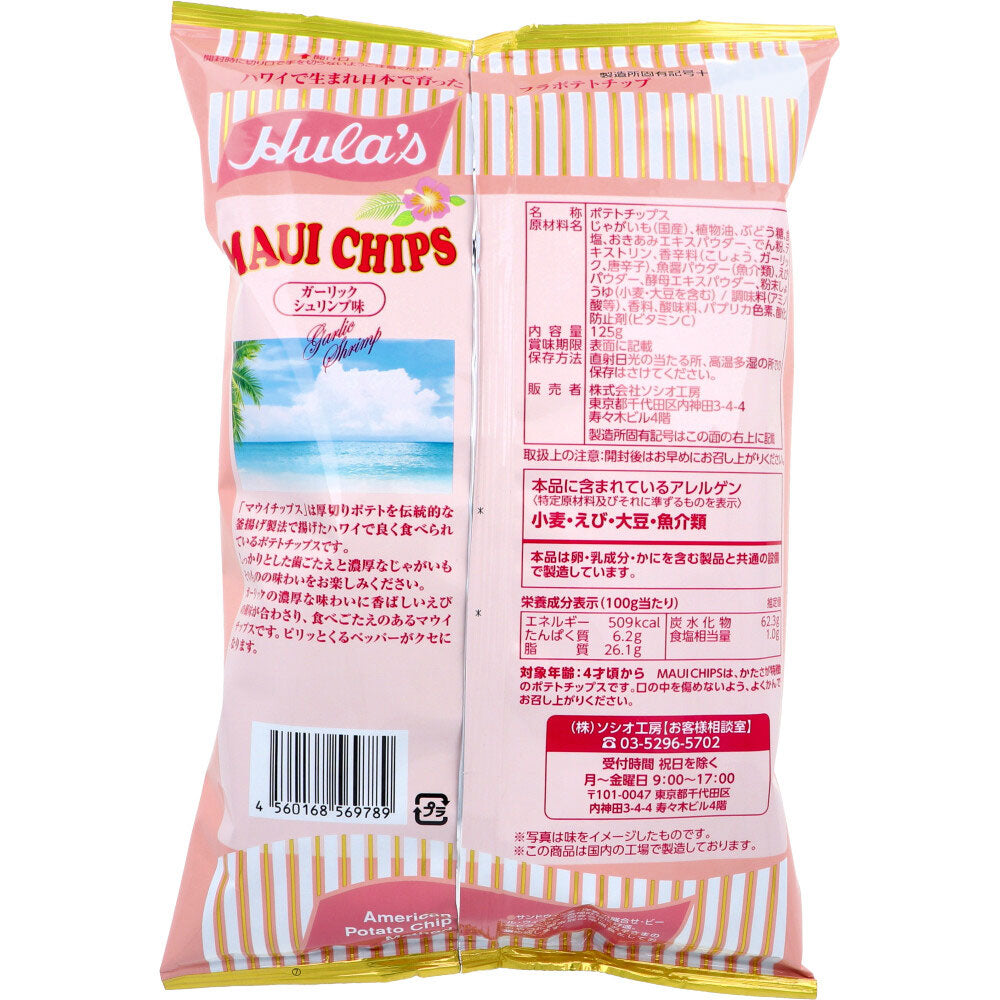 *Hula brand Maui chips garlic shrimp flavor 125g 1 piece