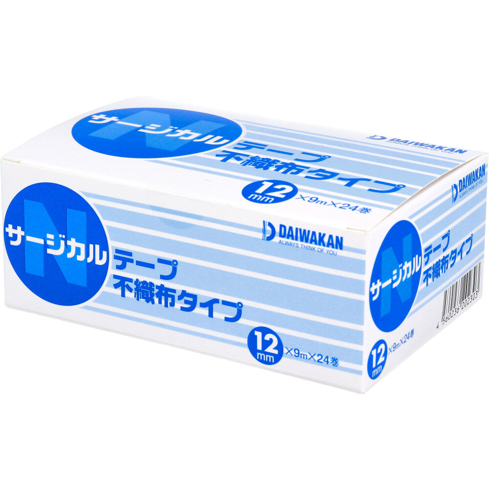 サージカルテープ 不織布タイプ 12mm×9m×24巻入 1 個