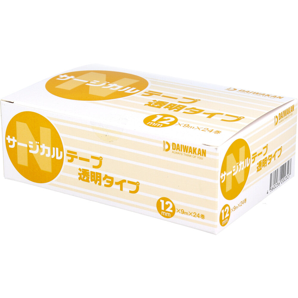 サージカルテープ 透明タイプ 12mm×9m×24巻入 1 個