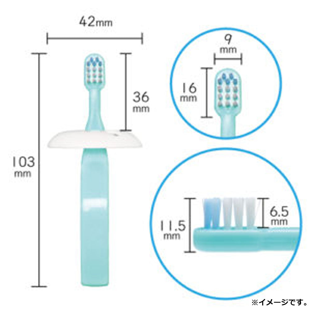 Dentalun Ring Grip, for ages 6 months and up, Yellow + Pink, 2 pieces, 1 piece