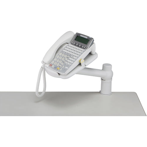 BAFFALO 텔레폰 스탠드 탁상용 암 타입 화이트 BSTS01 1개