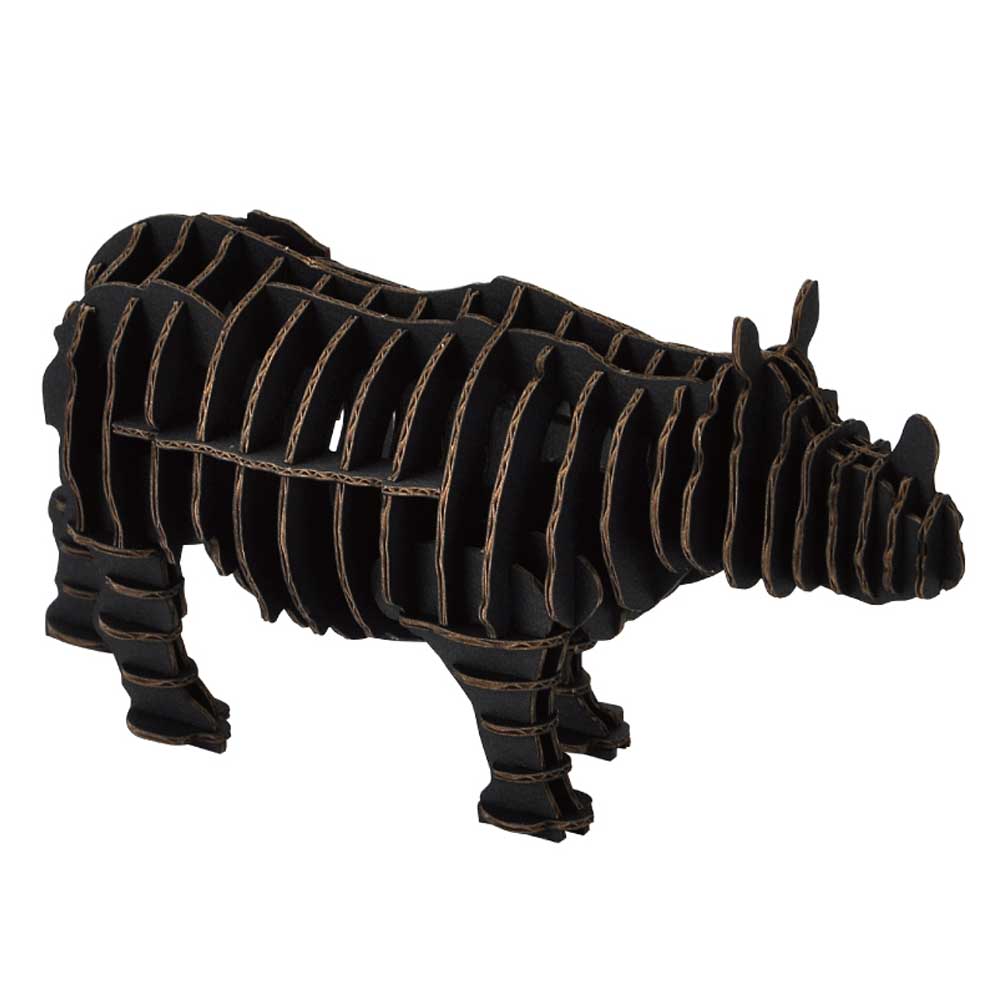 【アウトレット】hacomo GRID サイ ブラック ダンボール工作キット 1 個