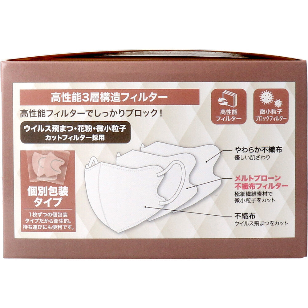 STYLE-ON Nuance Bicolor Fit Mask Individually Wrapped Mauve Pink 30 Sheets 1 pc