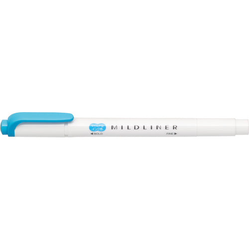 ゼブラ 蛍光ペン マイルドライナー Mシアン WKT7-MCYA 1 本