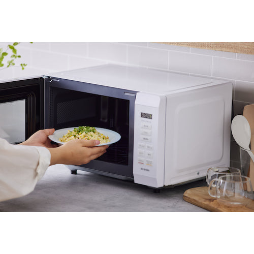 IRIS 101848 単機能レンジ18L フラットテーブル ホワイト IMB-F186-W 1 台