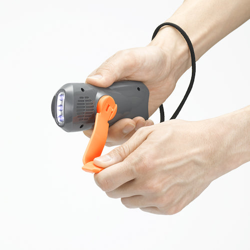 YAZAWA Hand-crank Charging Radio Light BS801GY 1 unit