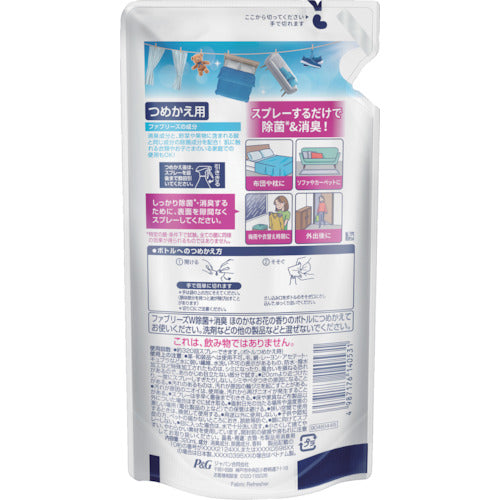 P&G ファブリーズ W除菌+消臭 布用 スプレー ほのかなお花の香り 詰替え 320mL 402350 1 個